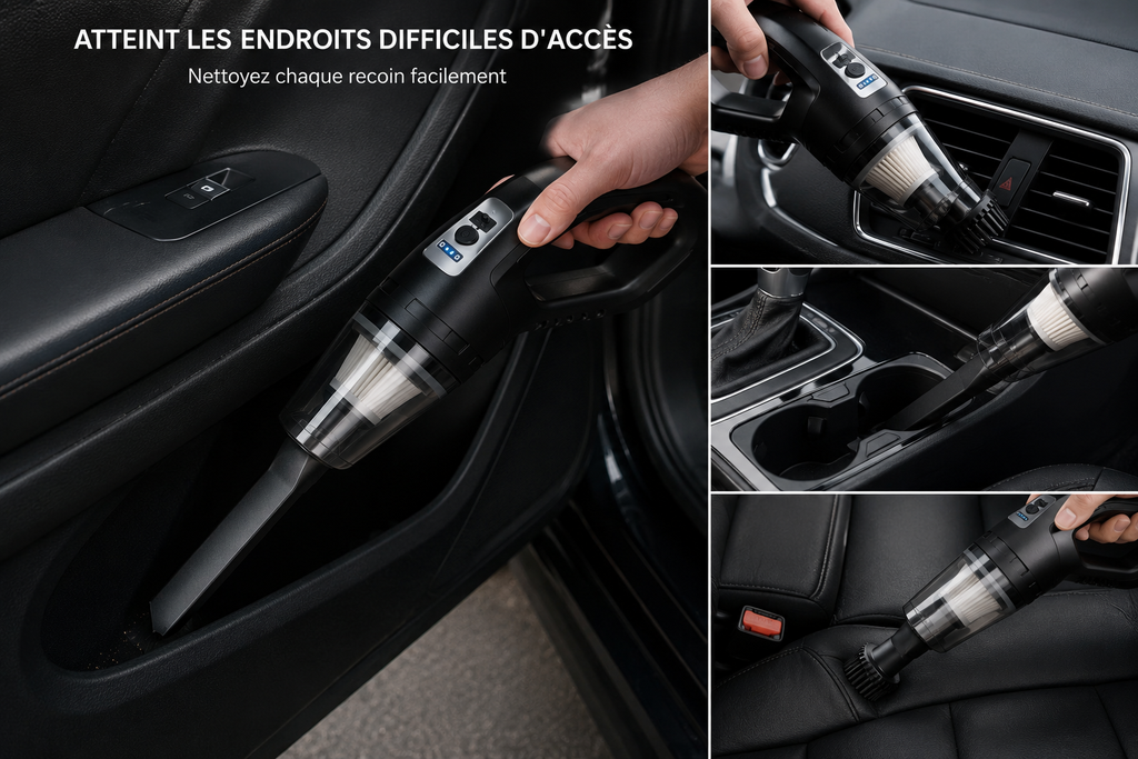 TurboVac™ Pro – Aspirateur Sans Fil Puissant pour Voiture & Maison