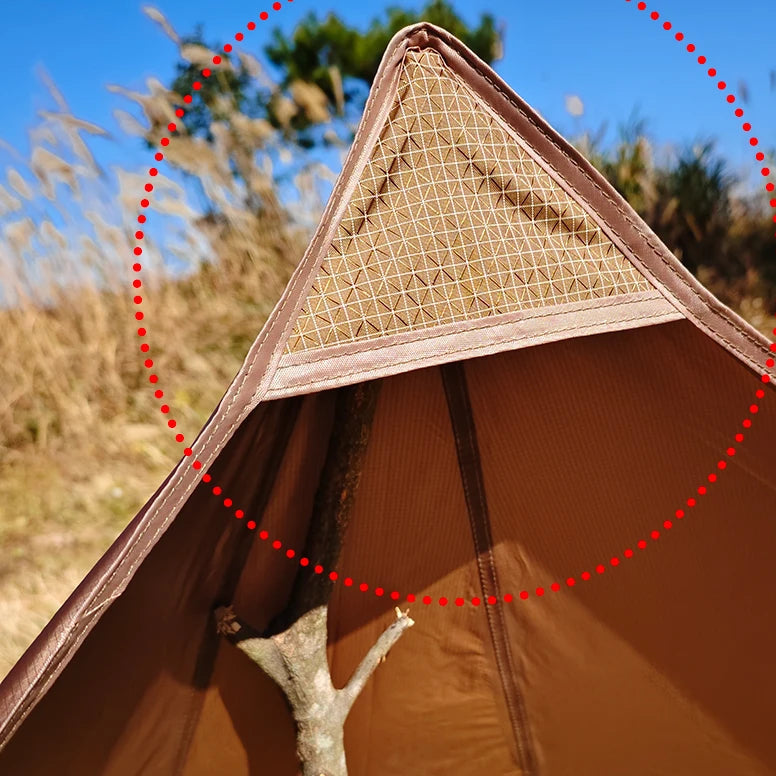 Pare-vent de camping pliable