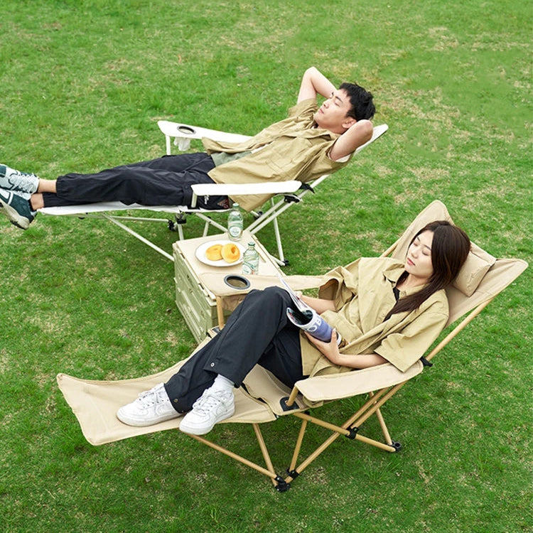 Chaise inclinable 2-en-1 avec repose-pieds