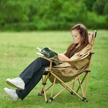 Chaise inclinable 2-en-1 avec repose-pieds